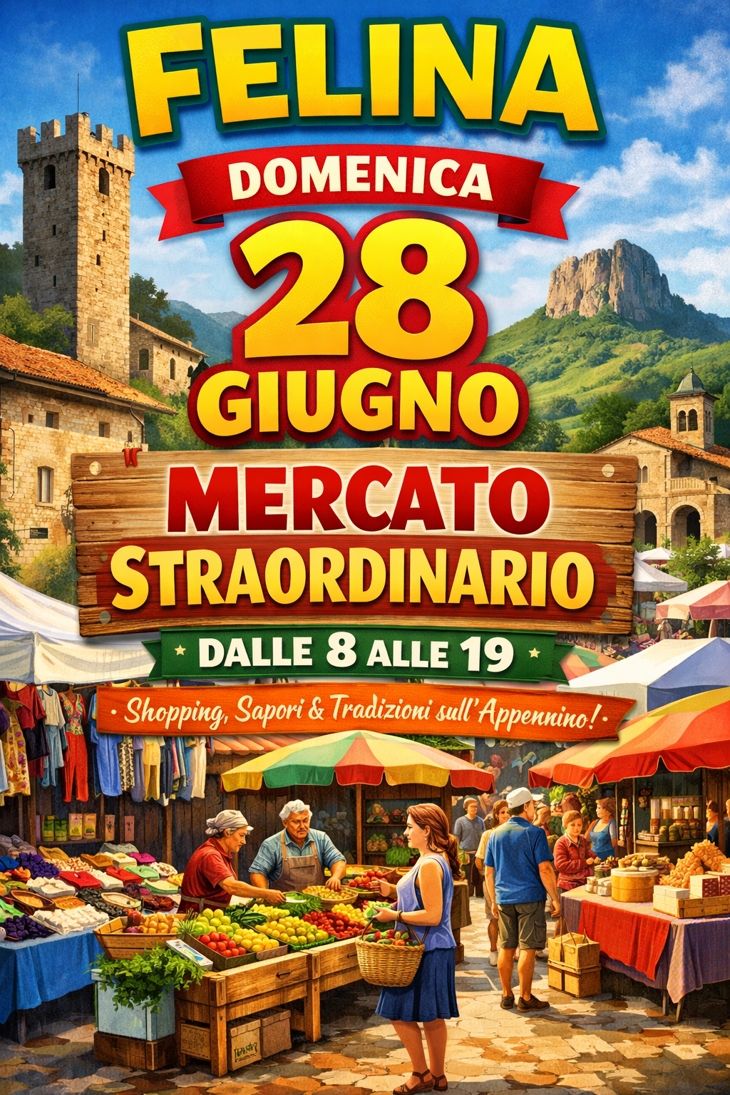 Felina in festa – Mercato Straordinario di Giugno