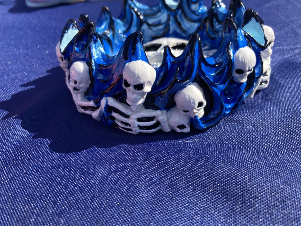 🔥 Skull Fire – Dark Blue Edition
