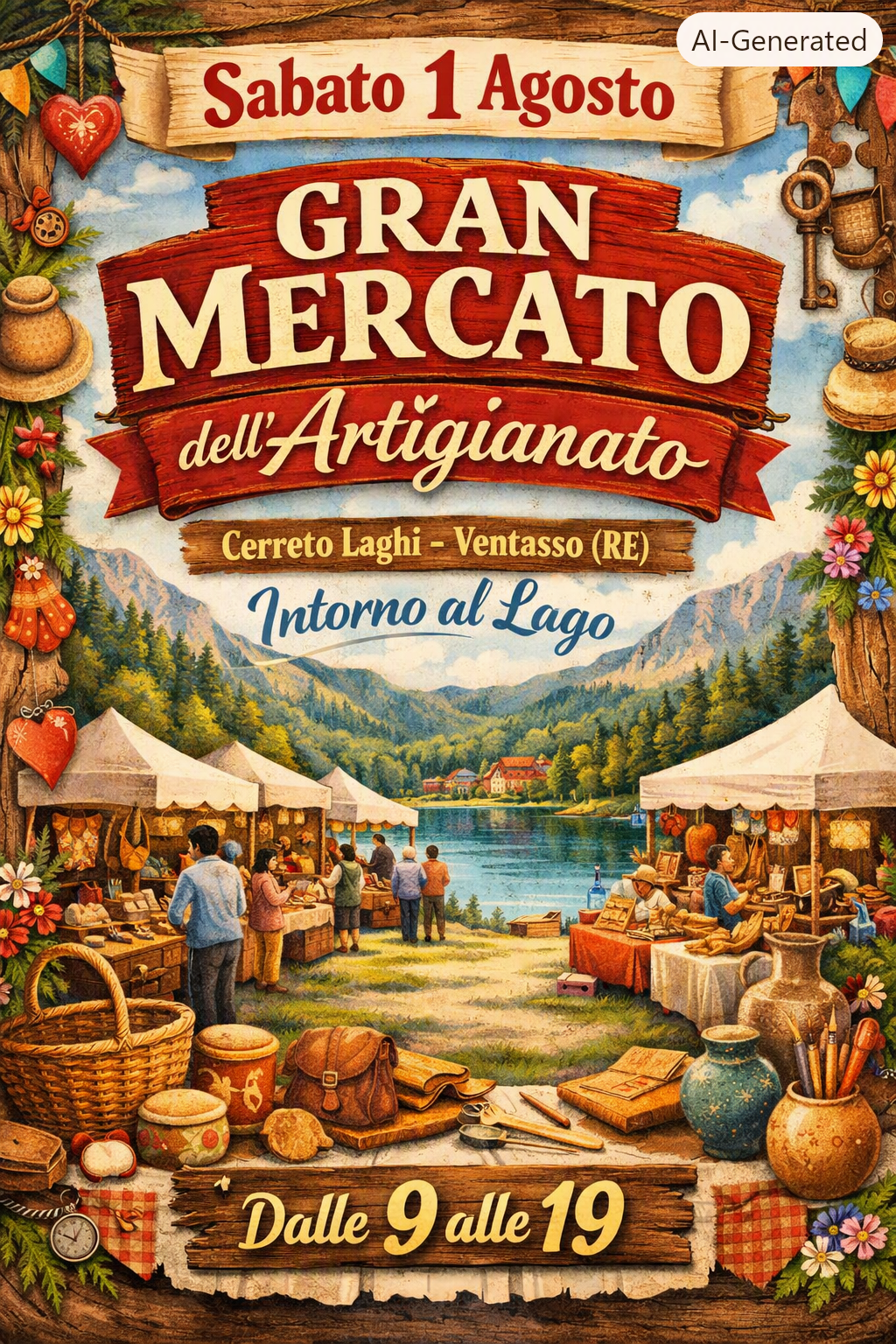 🎉 Gran Mercato dell’Artigianato – Cerreto Laghi (Ventasso RE)